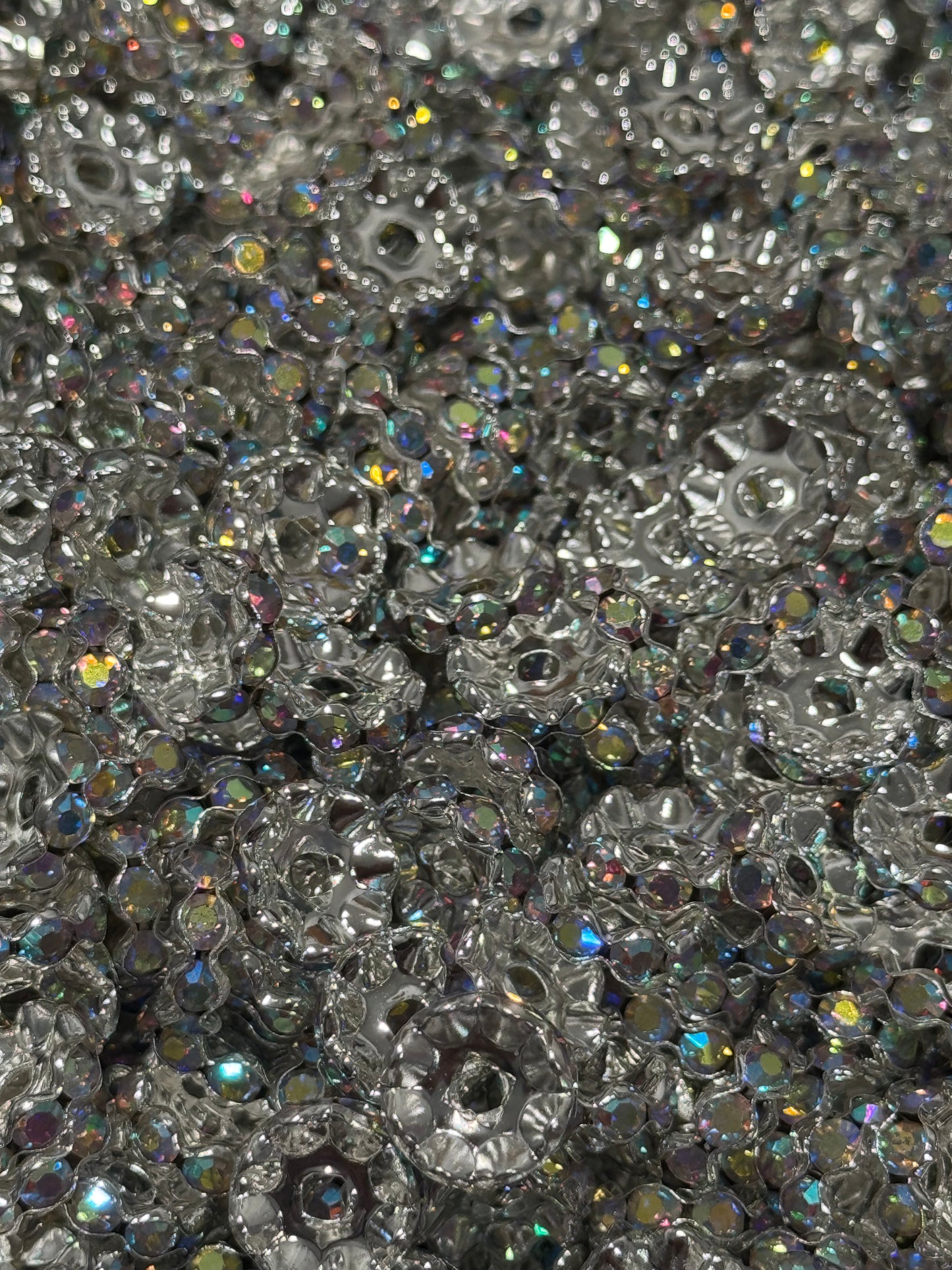 12mm Wavy Silver Spacers (50PC)